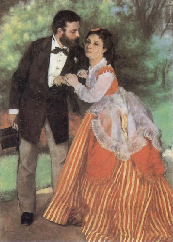 Pierre-Auguste Renoir The Painter Sisley and his Wife oil painting image